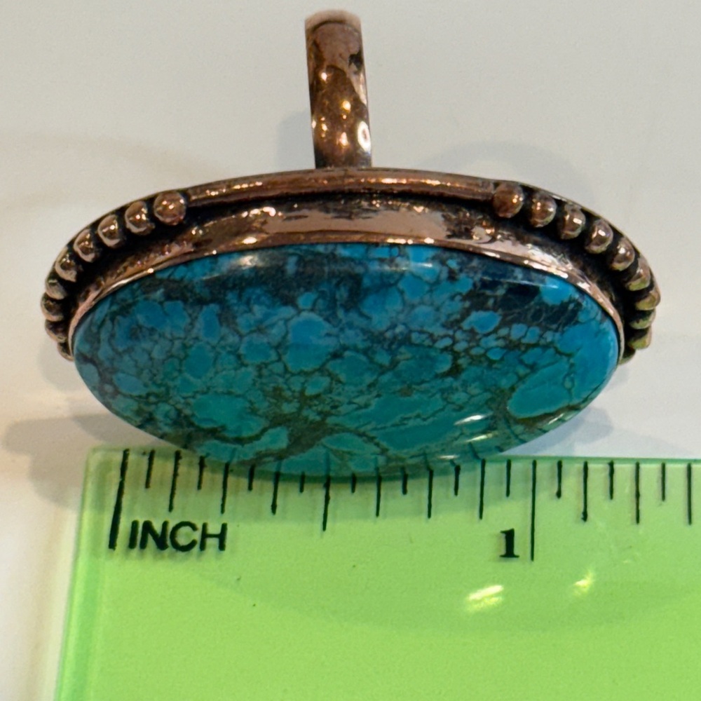 🆕 Big Turquoise in Copper Ring Size 8 - 🆕 - Picture 8 of 9